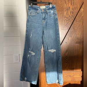 Wide leg jeans